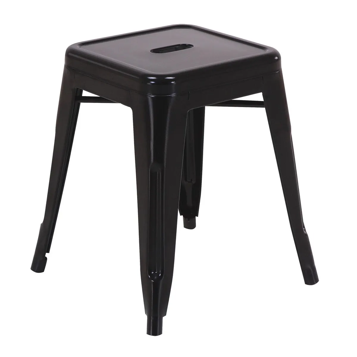 JUST HOME COLLECTION - Piso Apilable Tolix Negro 46x30.5x30.5 cm