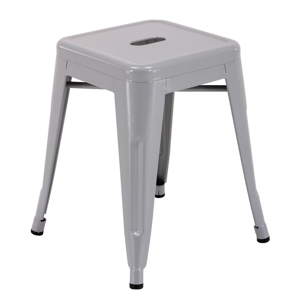 JUST HOME COLLECTION - Piso Apilable Tolix Plateado 46x30.5x30.5 cm