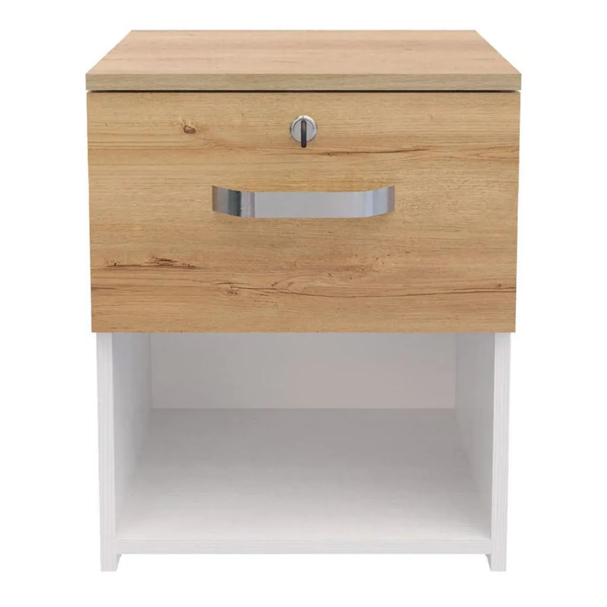 JUST HOME COLLECTION - Velador 1 Cajón(es) Duna 40x50x35.4 cm Blanco