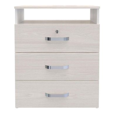 Cmoda 3 cajones 60x36x80 cm niebla