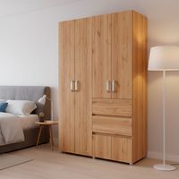 Clóset Duna 4 Puerta(s) 2 Cajón(es) 1 Repisa(s) 120x200x50 cm