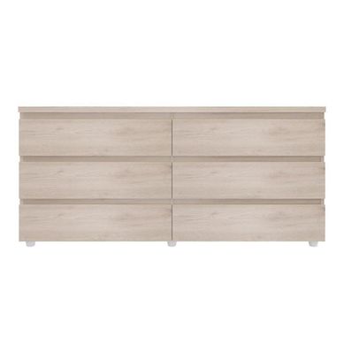 Cmoda 6 cajones 150x40x70 cm niebla