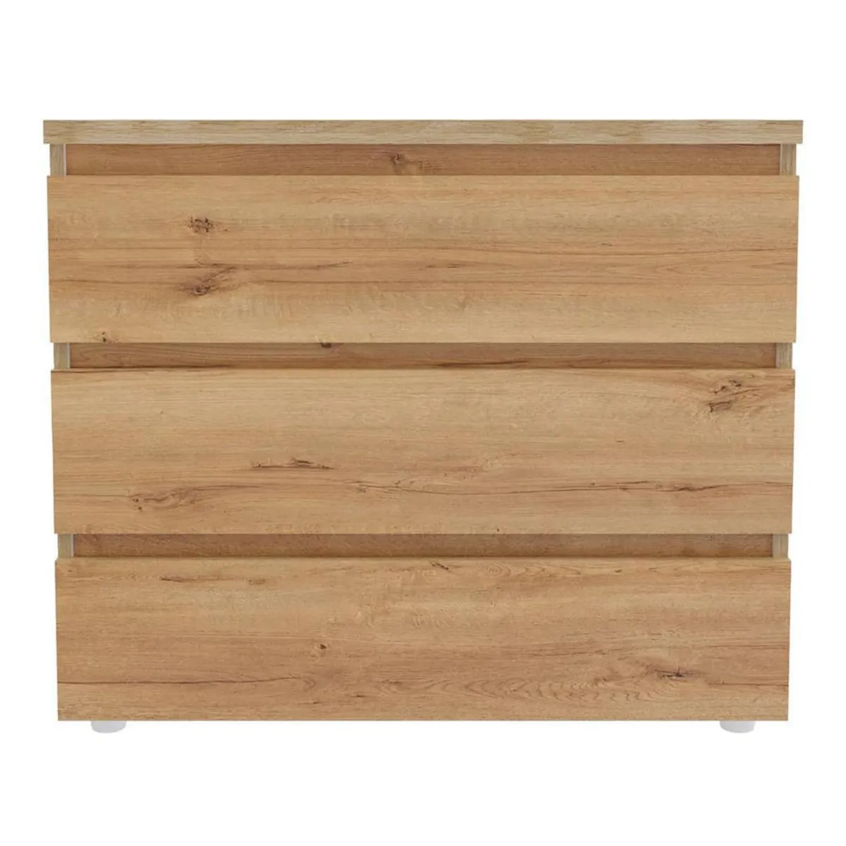 JUST HOME COLLECTION - Cómoda 3 Cajón(es) Duna 80x70x40 cm Blanco