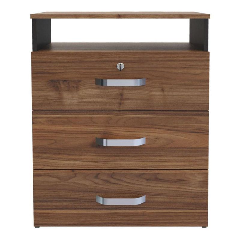 JUST HOME COLLECTION - Cómoda 3 Cajón(es) Gales 60x80x36.3 cm Wengue