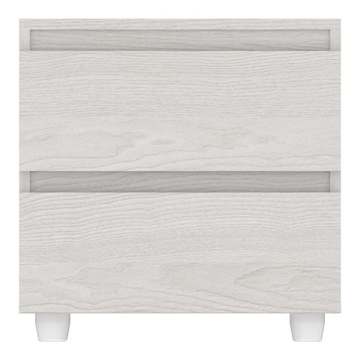 JUST HOME COLLECTION - Velador 2 cajones 45x35,5x45 cm niebla