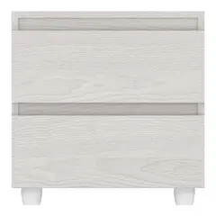 JUST HOME COLLECTION - Velador 2 cajones 45x35,5x45 cm niebla