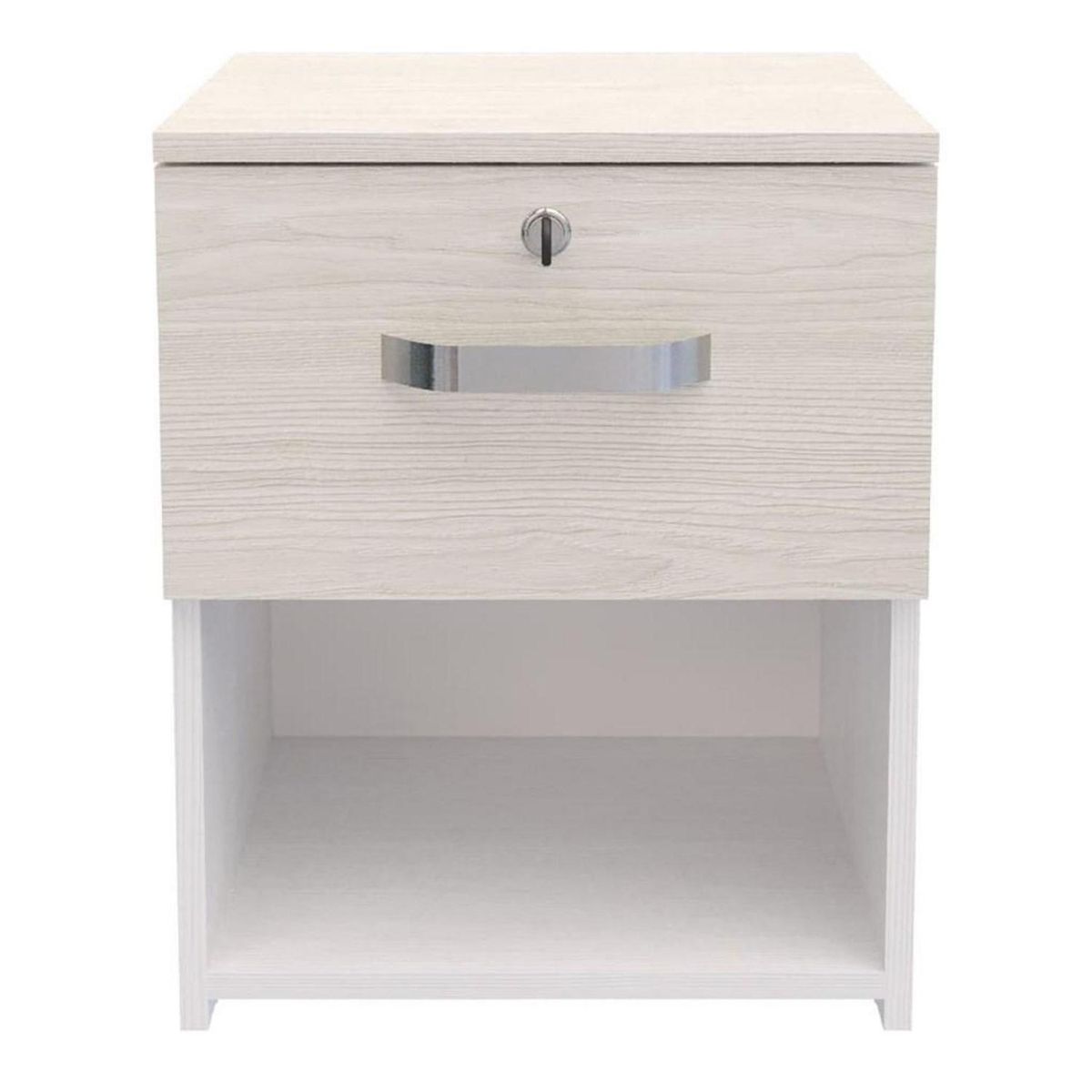 JUST HOME COLLECTION - Velador 1 Cajón(es) Niebla 40x50x35.4 cm Blanco