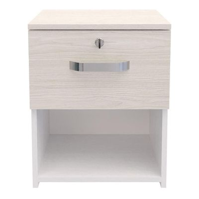 Imagen 2 del producto Velador 1 Cajón(es) Niebla 40x50x35.4 cm Blanco