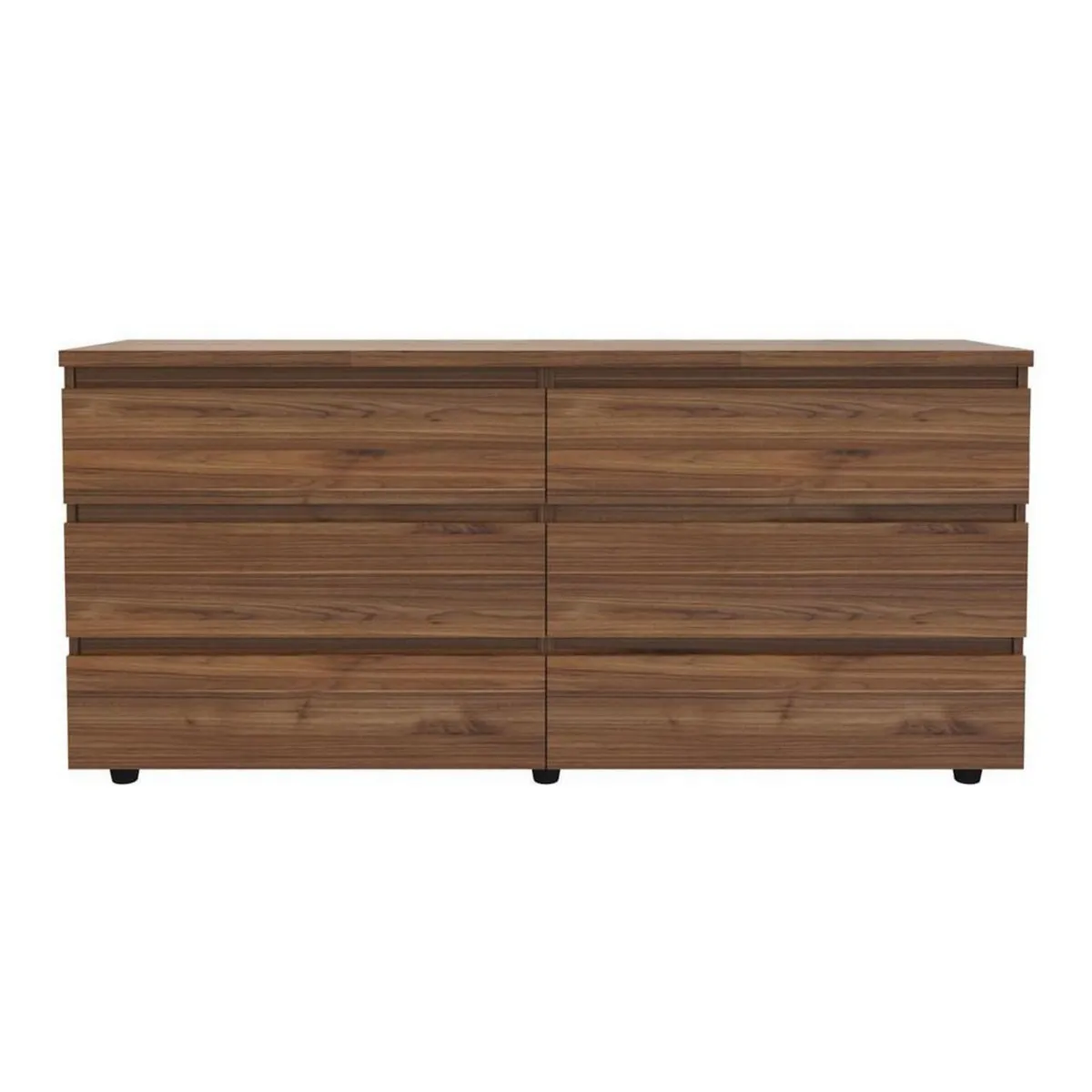 JUST HOME COLLECTION - Cómoda 6 Cajón(es) Gales 150x70x40 cm Wengue