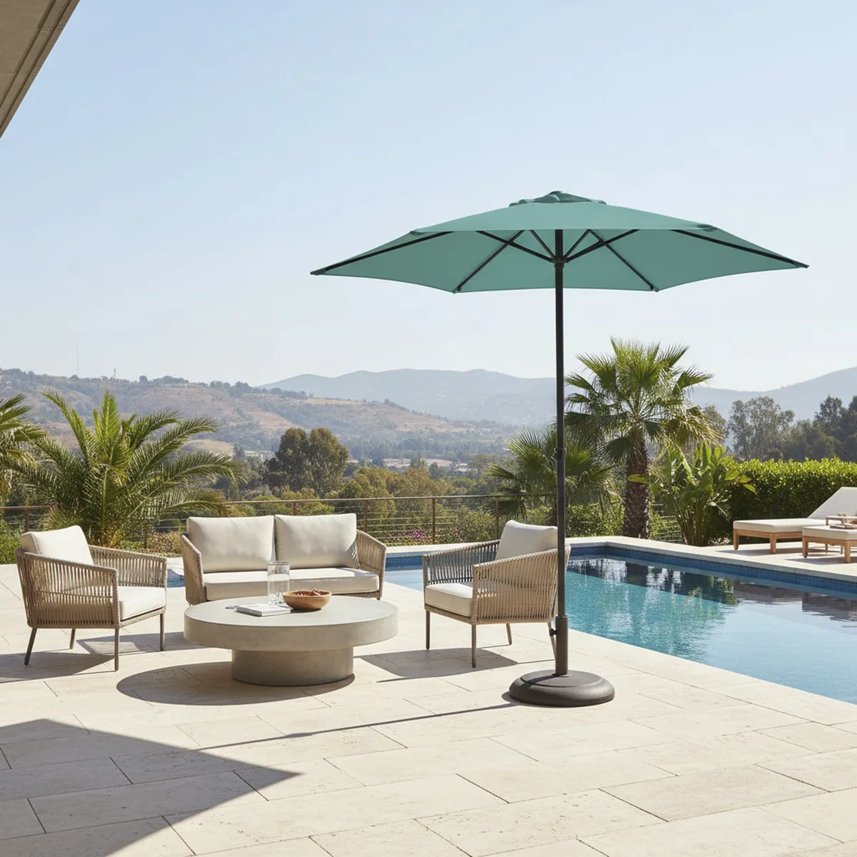 JUST HOME COLLECTION - Quitasol Poliéster 1.96x2.15 metros Surtido