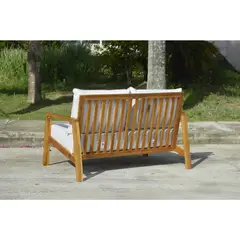 JUST HOME COLLECTION - Juego de Living de Terraza 4 Personas Madera