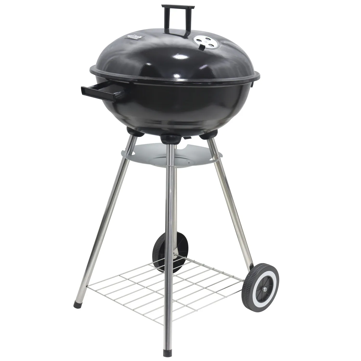 MR BEEF Parrilla a Carbón Redonda 44x87 cm Acero Inoxidable