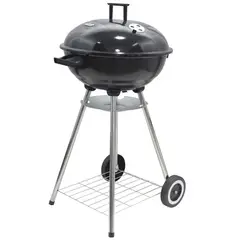 MR BEEF - Parrilla a Carbón Redonda 44x87 cm Acero Inoxidable