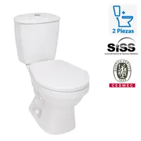 Sanitario Two piece a Piso 30,5 cm 4.8 Litros Laguna blanco