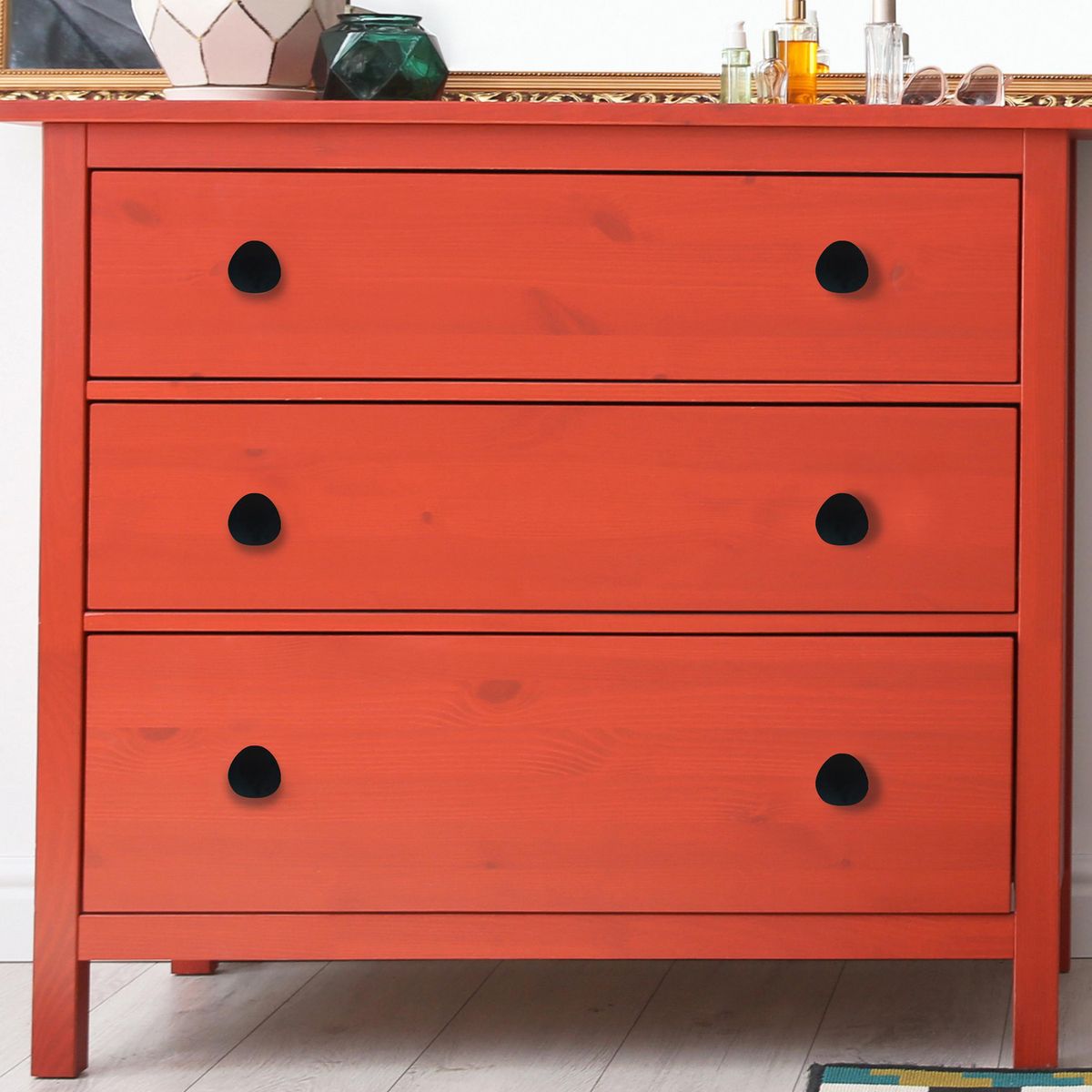 FIXSER - Pack 2 pomos plato negro 39x3