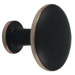 FIXSER - Pack 2 pomos clasic laton negro