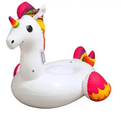 BESTWAY - Flotador de Unicornio Multicolor 155x150x119 cm