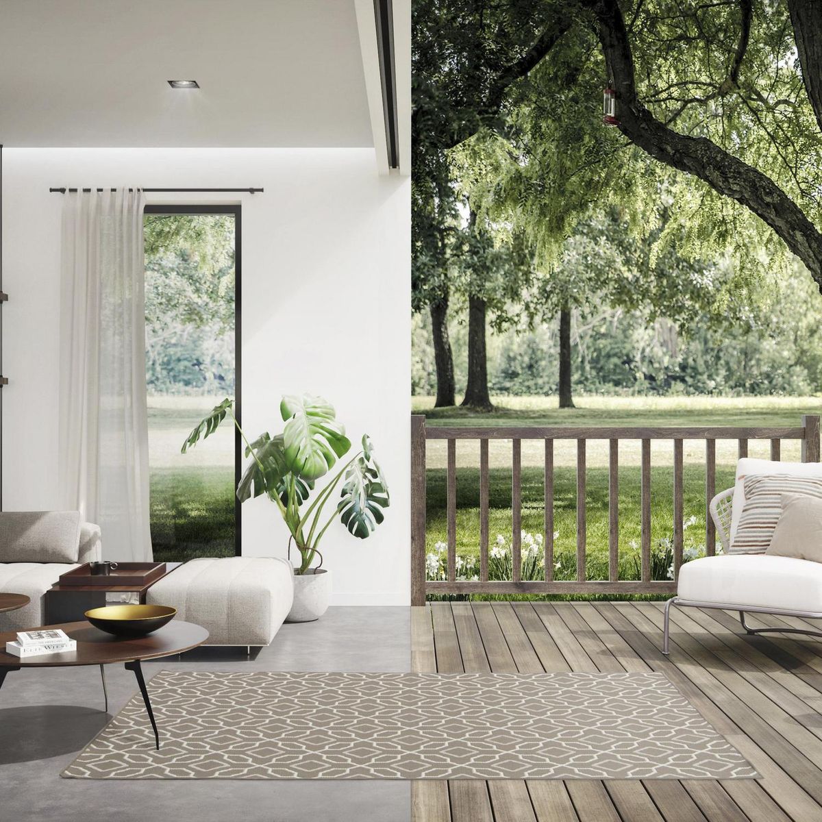 JUST HOME COLLECTION - Alfombra Duce Metric 160x230 cm Polipropileno Multicolor