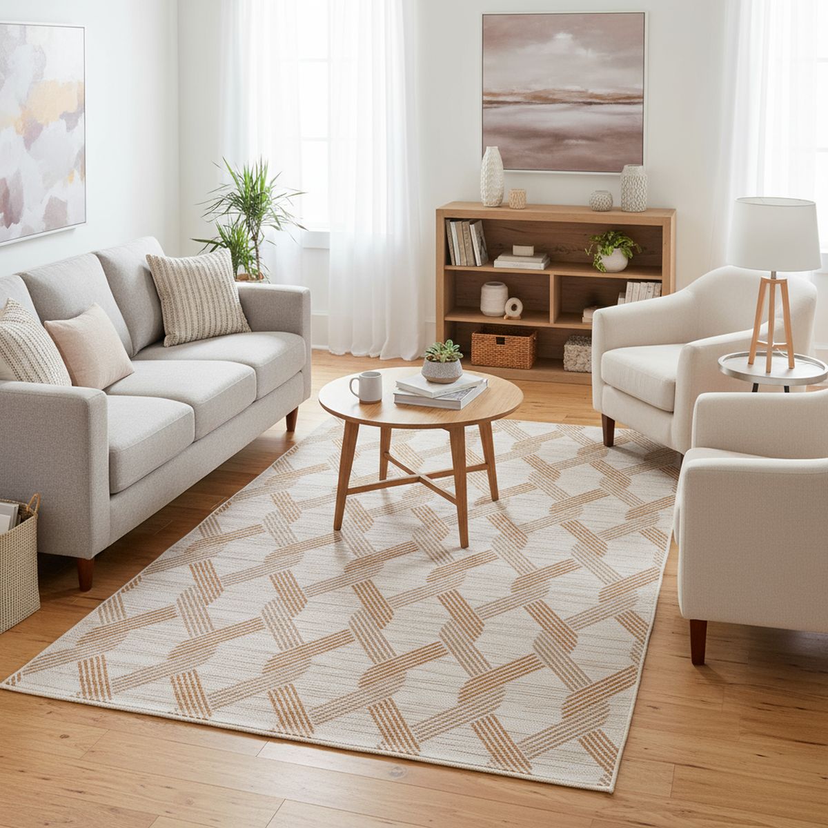 JUST HOME COLLECTION - Alfombra Duce Trazado 160x230 cm Polipropileno Multicolor