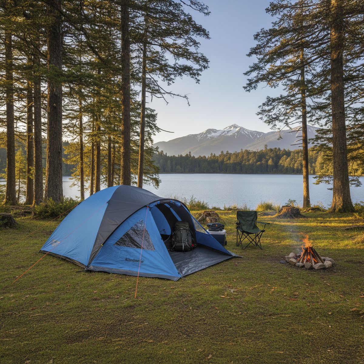 KLIMBER - Carpa Camping Kilimanjaro 6 Personas Azul