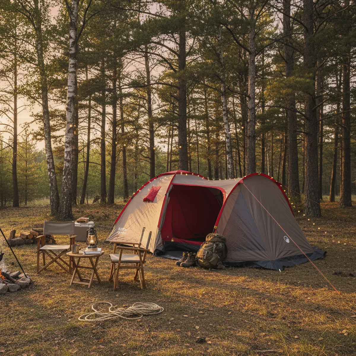 KLIMBER - Carpa Camping Belledonne 4 Personas Taupe