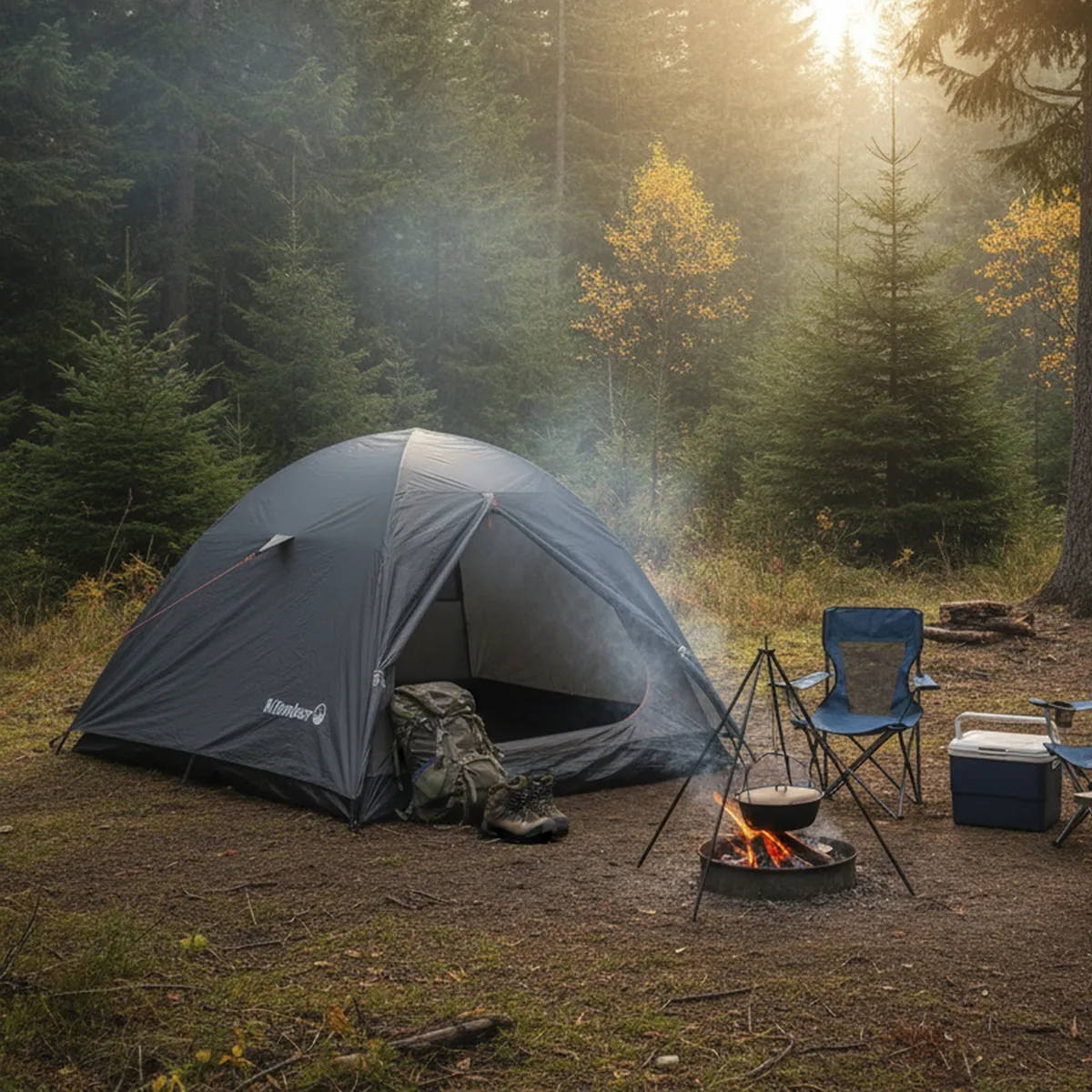 KLIMBER - Carpa Camping Iglú 2 Personas Gris