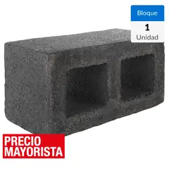 MULTIMARCA - Bloque liso gris 19x19x39 cm