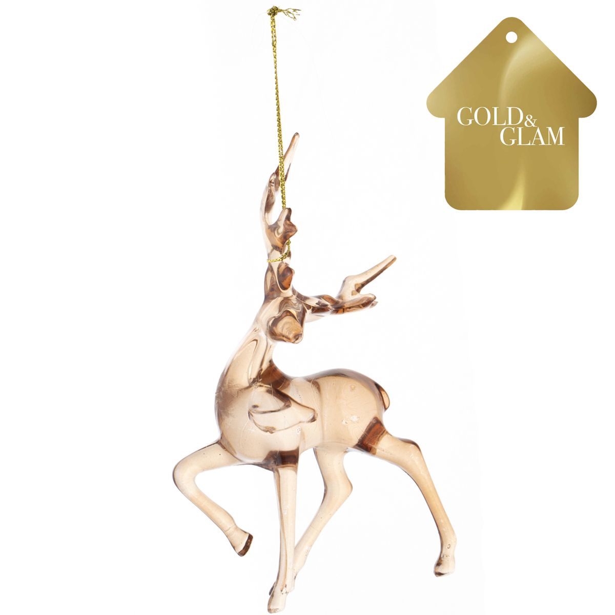 DEAR SANTA - Adorno reno 15 cm blue magic