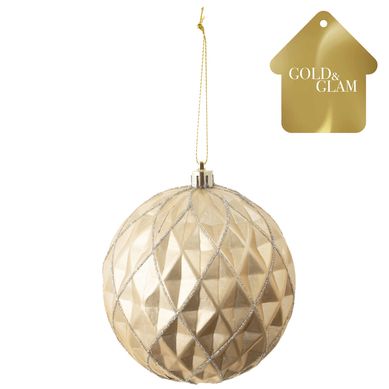 Esfera 10 cm diamante antique