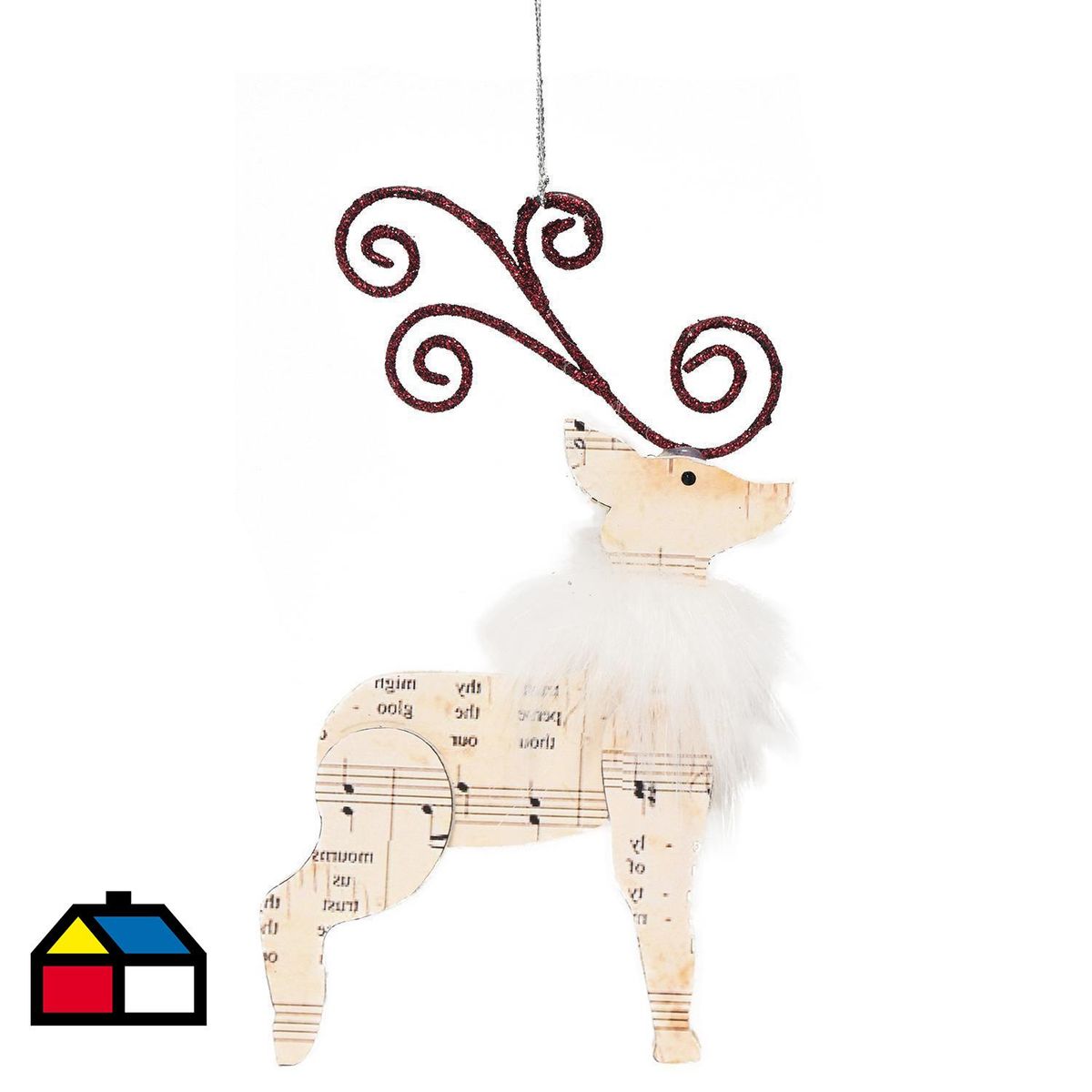 DEAR SANTA - Adorno reno 16 cm antique