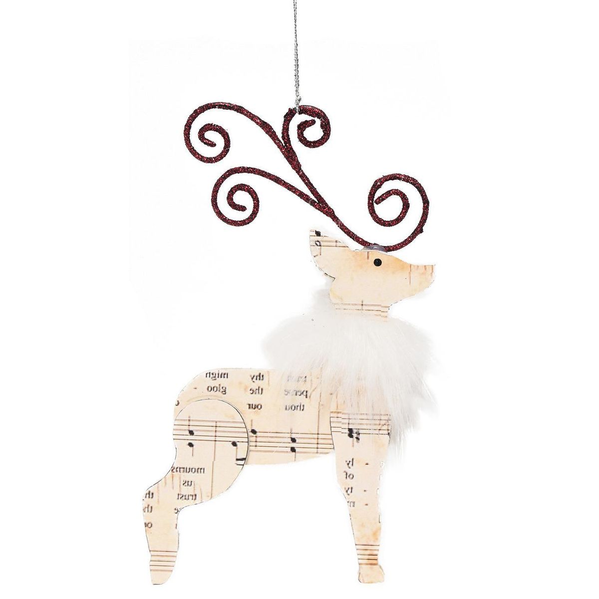 DEAR SANTA - Adorno reno 16 cm antique