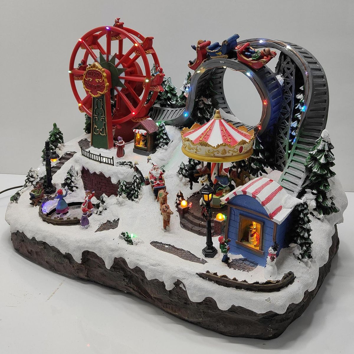 DEAR SANTA - Villa Parque diver iluminada musical 55 cm