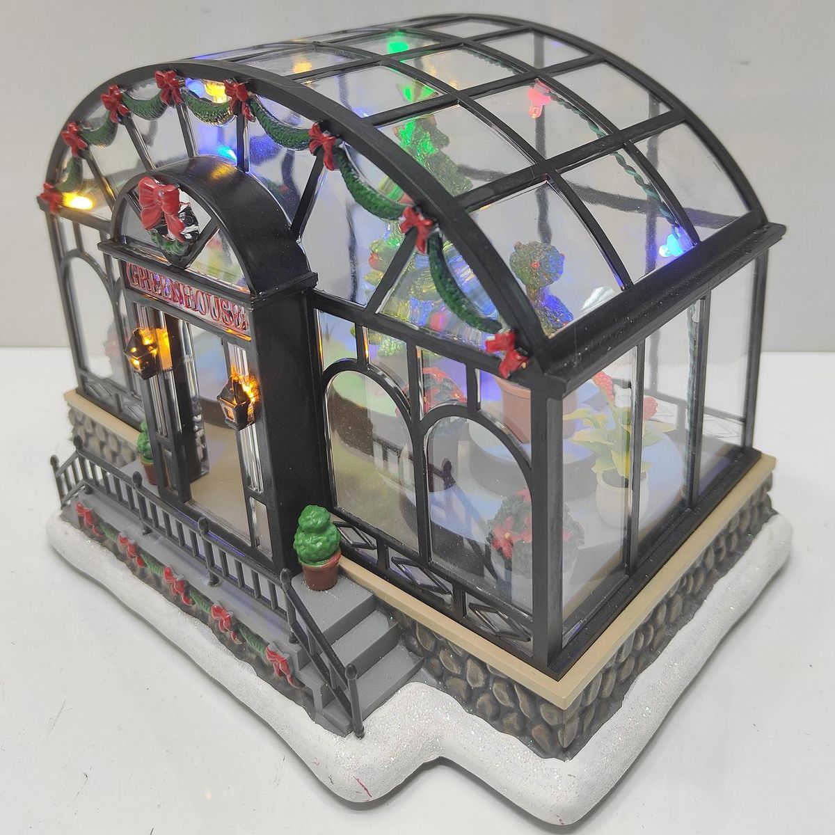 DEAR SANTA - Villa Invernadero iluminada 20 cm