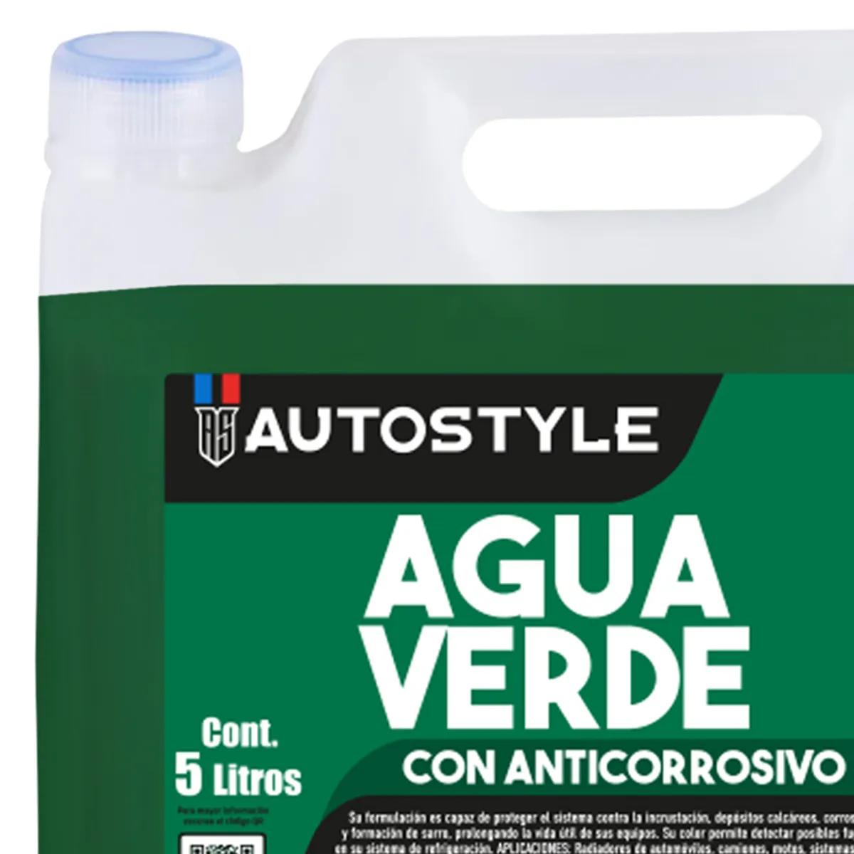AUTOSTYLE - Agua Refrigerante Autostyle 5 Litros Anticorrosiva para Radiador