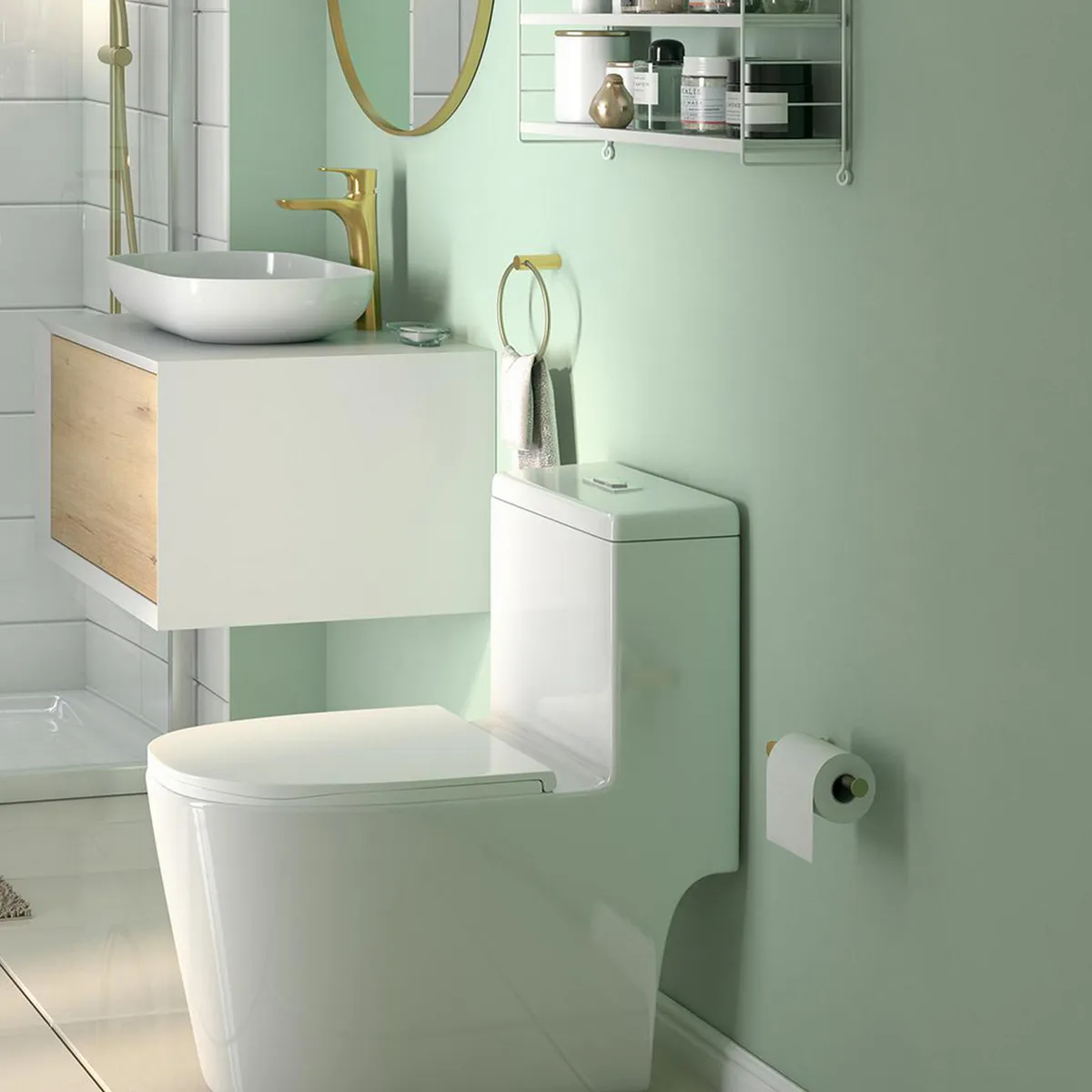 SENSI DACQUA - Porta papel Londres dorado