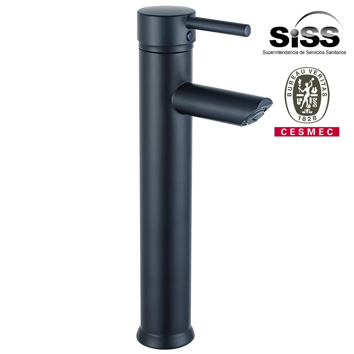 SENSI DACQUA Monomando Lavatorio Alto Milán Negro | Falabella Chile