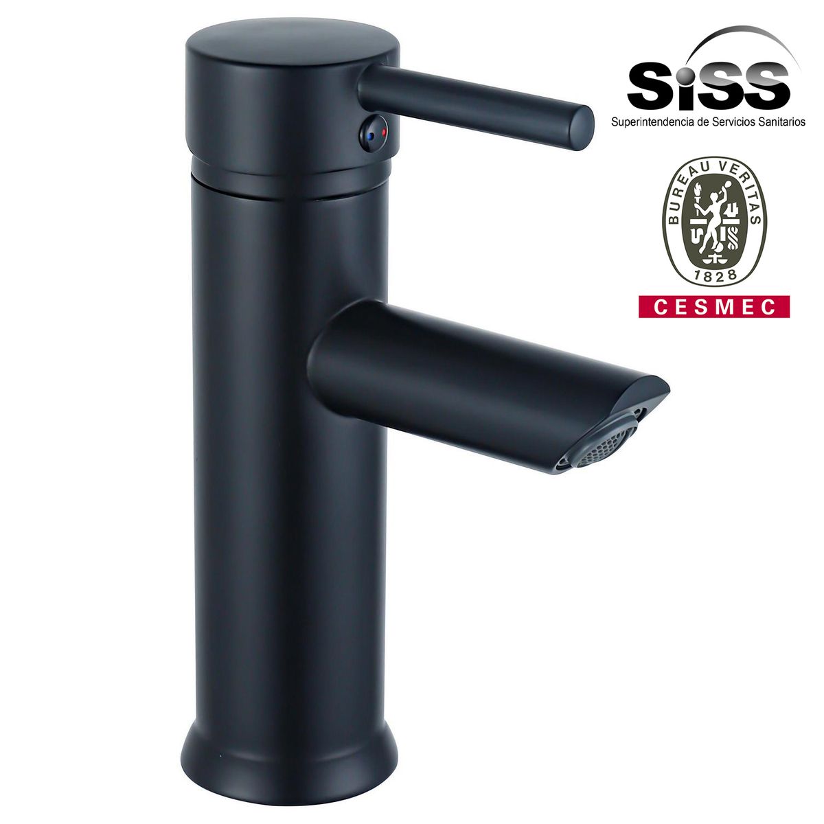 SENSI DACQUA - Monomando Lavatorio Bajo Milán Negro