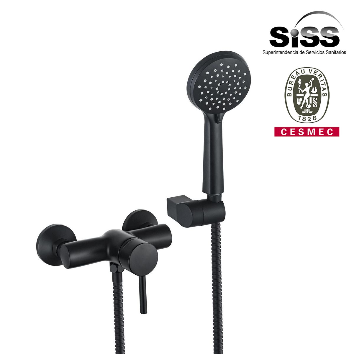 SENSI DACQUA - Monomando Ducha Milán Negro