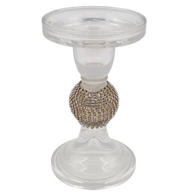 Portavela 13.6 cm transparente