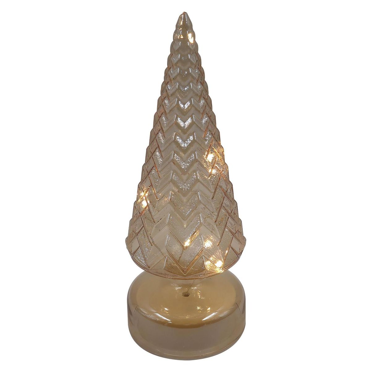 DEAR SANTA - Arbol deco vidrio led 27.6 cm