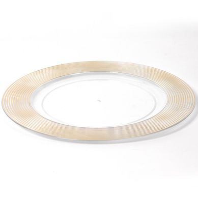 Plato Plstico Dorado 32,8 cm