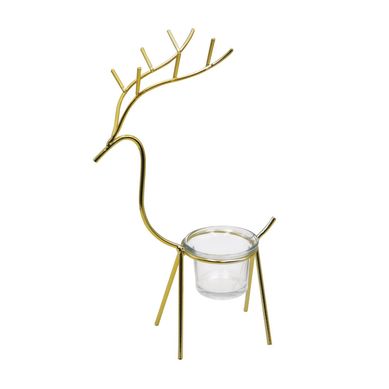 Reno figura metal dorado 24 cm
