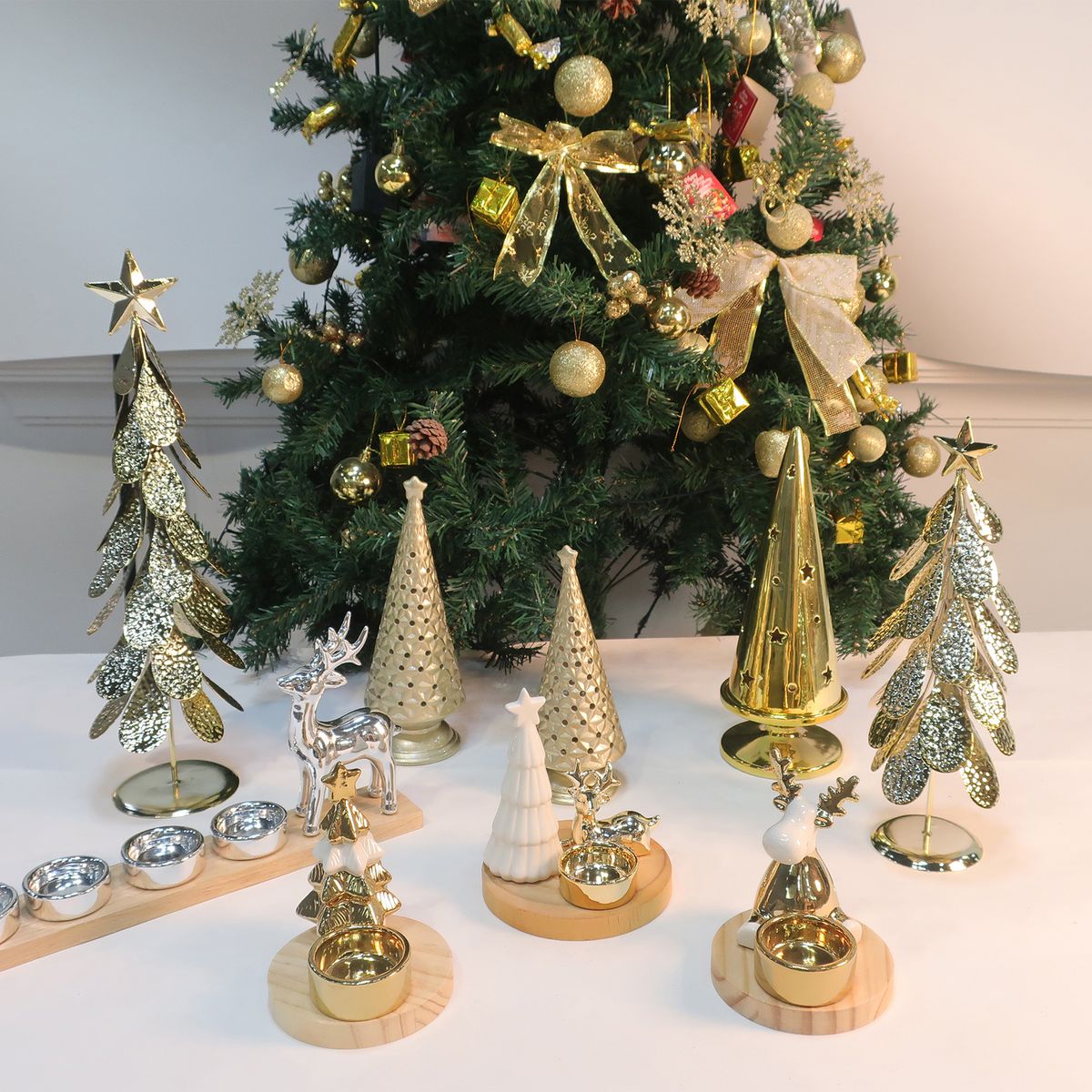 DEAR SANTA - Portavela deco figuras 14.7 cm