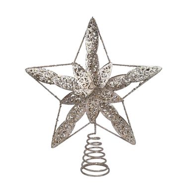Tope de arbol estrella dorado