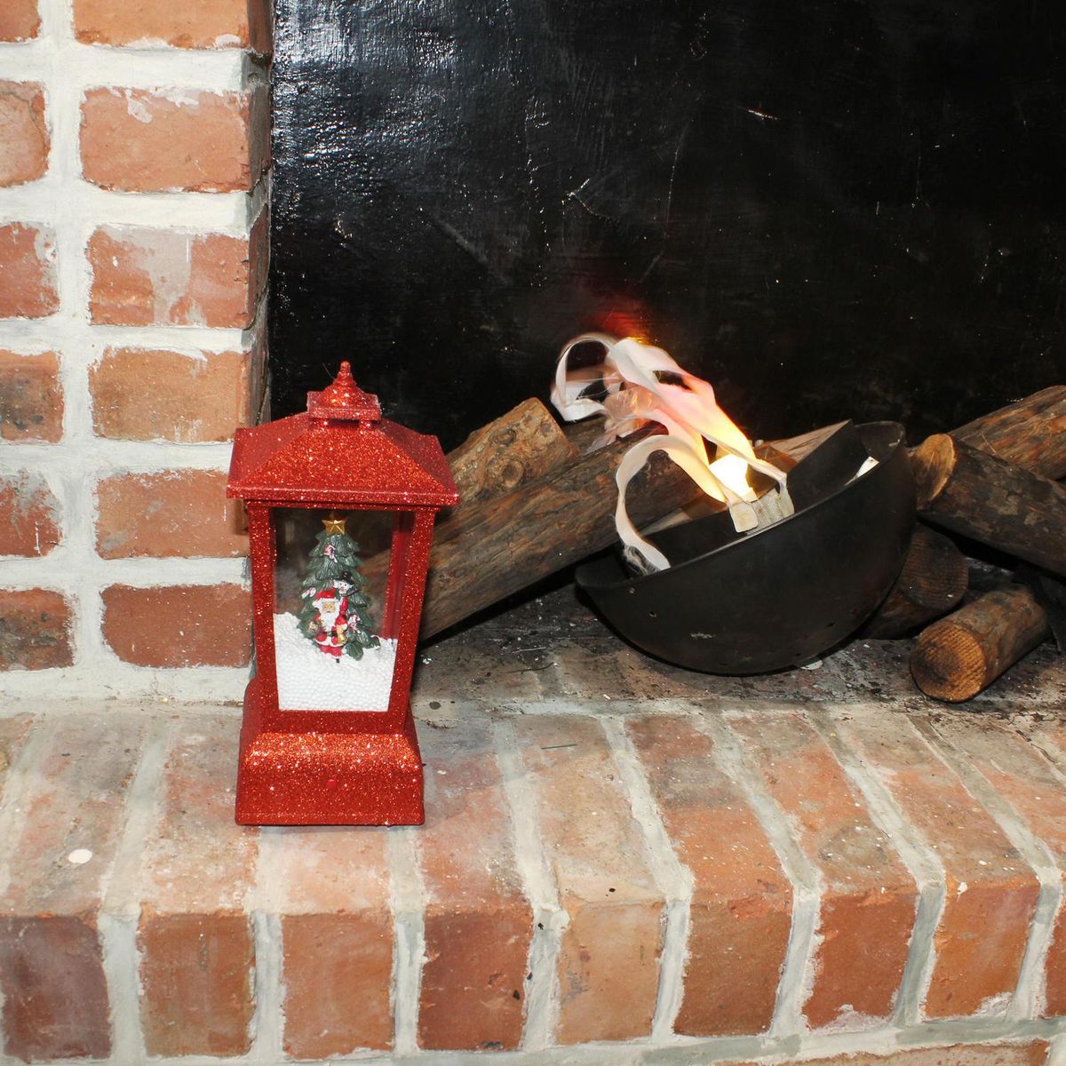 DEAR SANTA - Linterna deco santa nieve musi