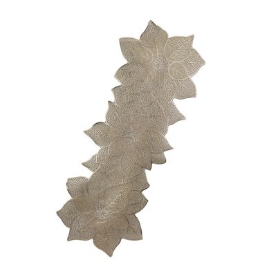 Camino de mesa dorado flor pvc