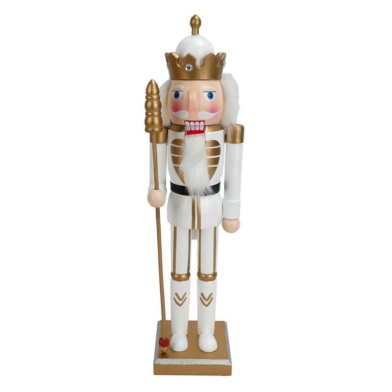 DEAR SANTA - Cascanueces blanco 38 cm