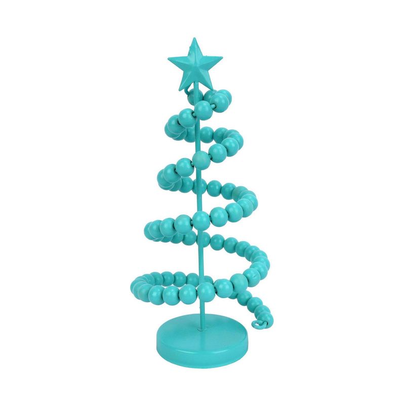DEAR SANTA - Árbol deco esfera 8x18.5 cm turquesa