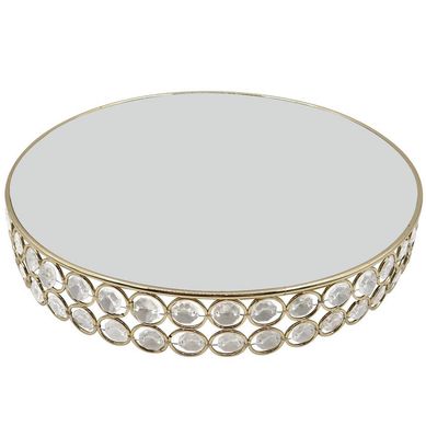 Adorno Mesa Espejo Dorado 30 cm