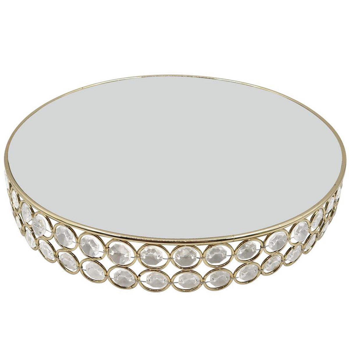 DEAR SANTA - Adorno Mesa Espejo Dorado 30 cm